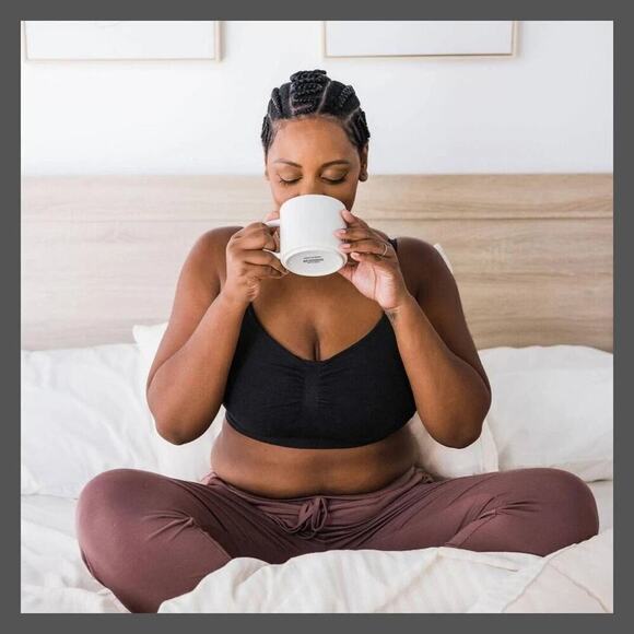 New Kindred Bravely Bamboo Sublime Hands-Free Pumping Sleep Bra - Picture 2 of 12